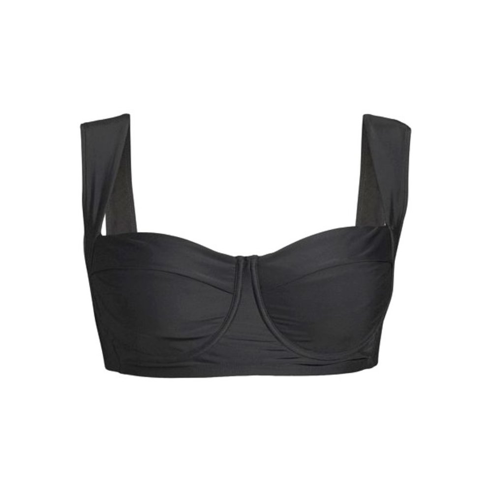 Time and Tru Women's and Women's Plus Balconette Bralette Swimsuit Top